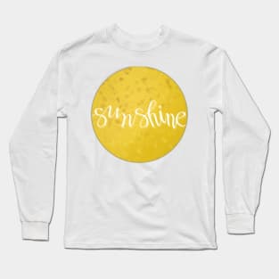 Yellow sunshine graphic Long Sleeve T-Shirt